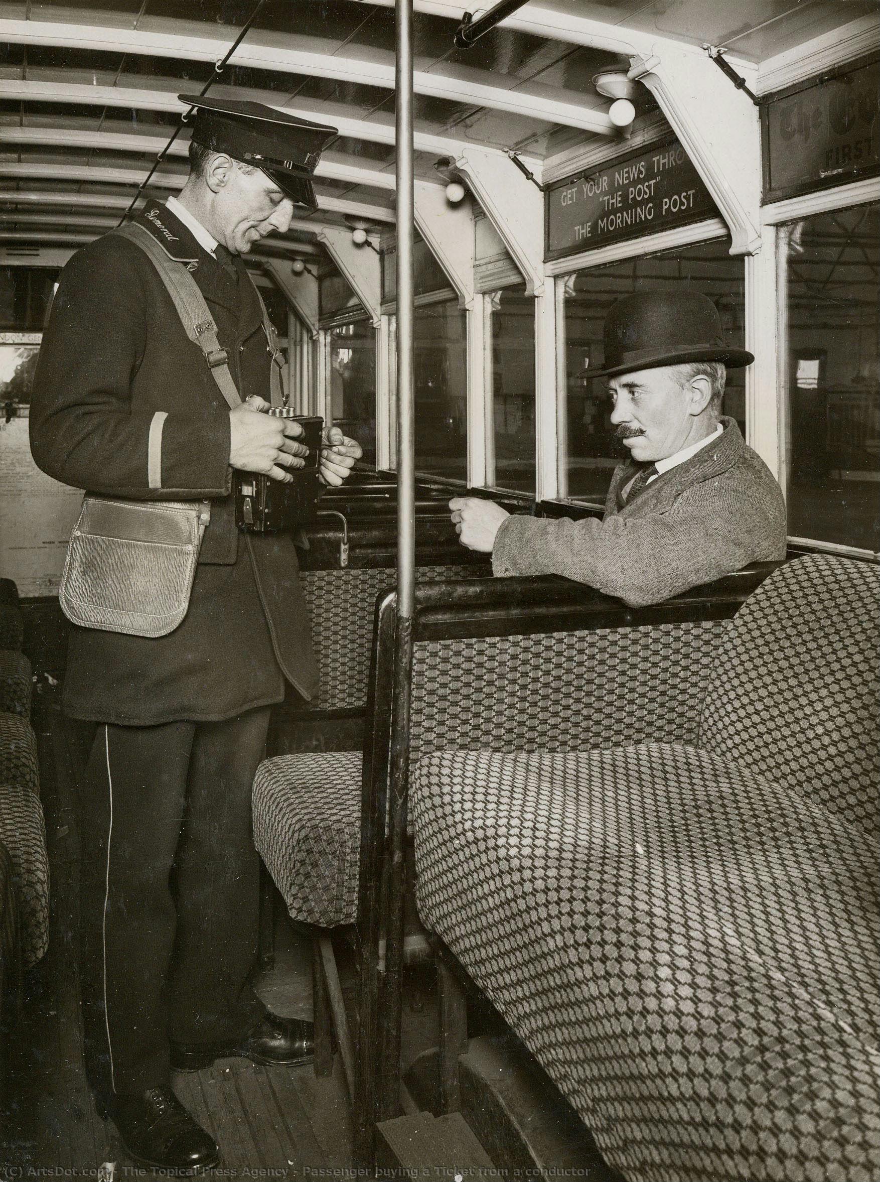Passenger Buying A Ticket From A Conductor — The Topical Press Agency