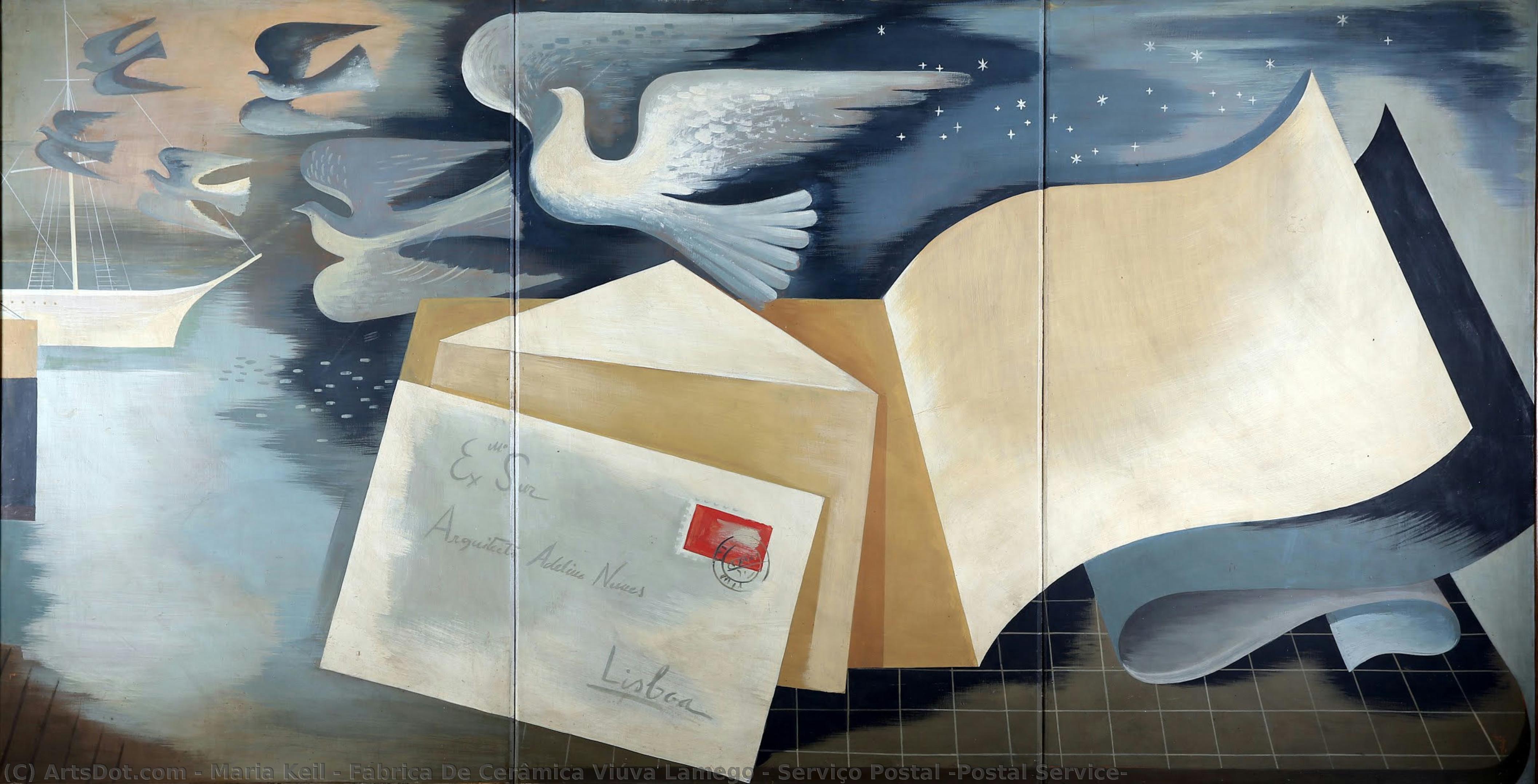 Serviço Postal (postal Service) — Maria Keil / Fábrica De Cerâmica Viúva Lamego