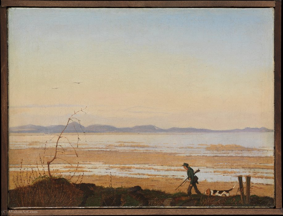An Evening Beside Lake Arresø — Johan Thomas Lundbye