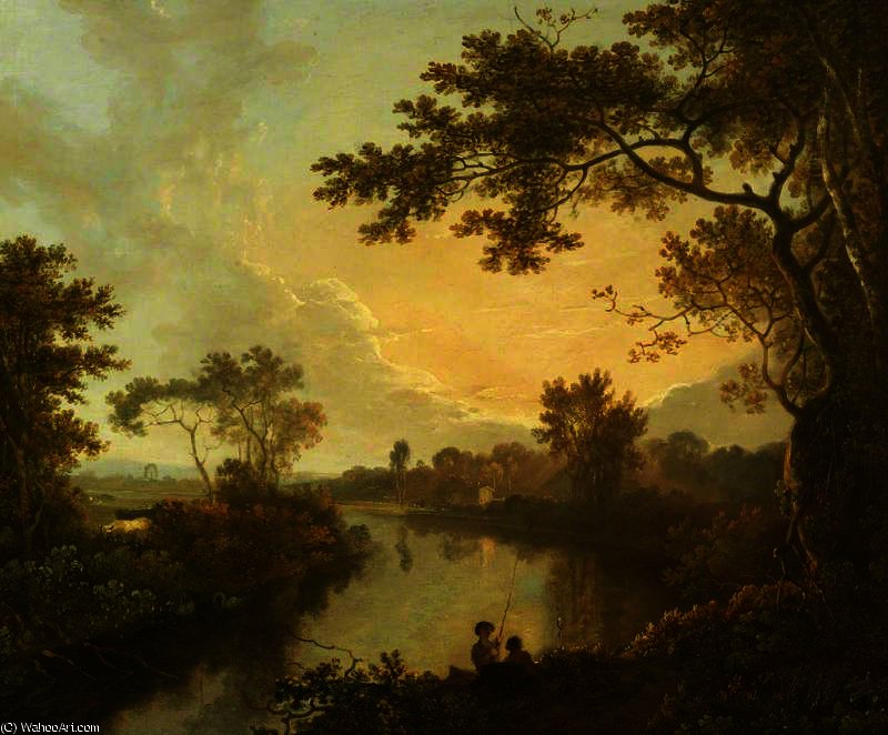 View Of The River Dee Near Eaton Hall, Cheshire — Richard Wilson