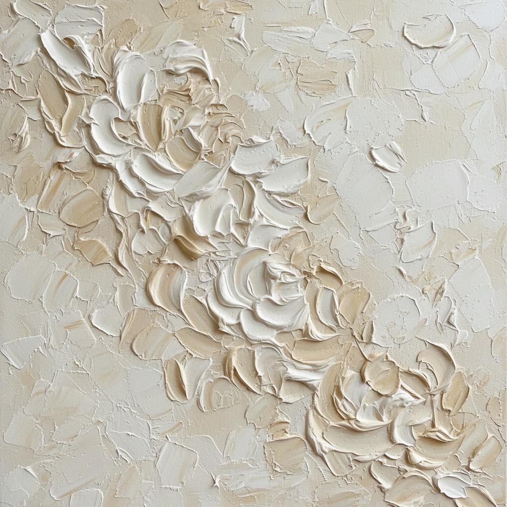 Skulptierte Gelassenheit: Eine Monochrome Studie Ätherischer Elfenbein-blütenreliefs — David Moreau