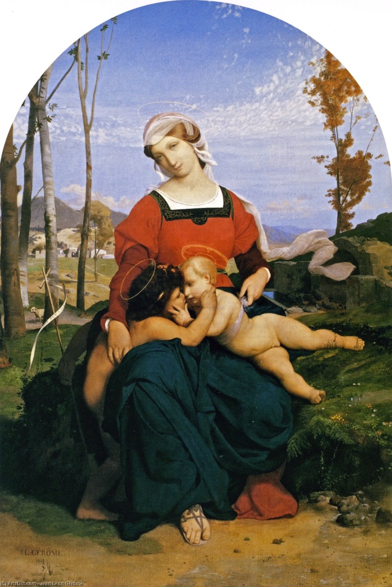 The Virgin, The Infant Jesus, And Saint John — Jean-léon Gérôme