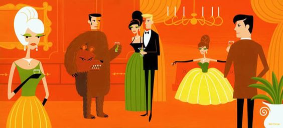 The Bear Of The Ball — Josh Agle (shag)