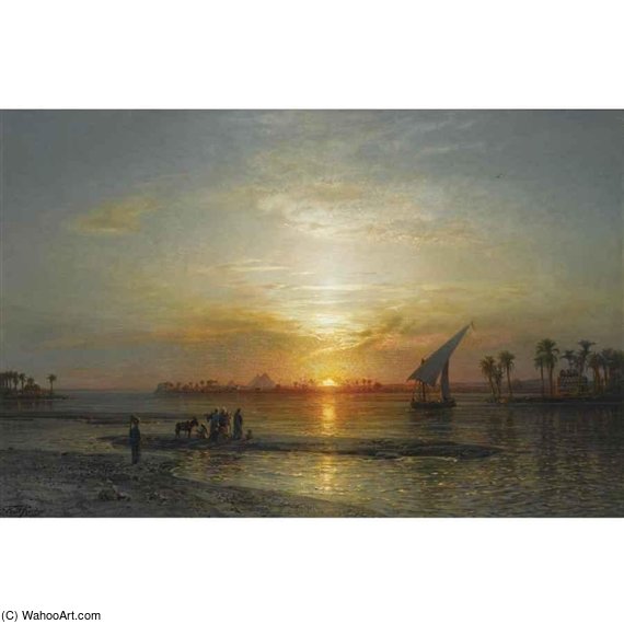 Twilight On The Nile — Ernst Carl Eugen Koerner