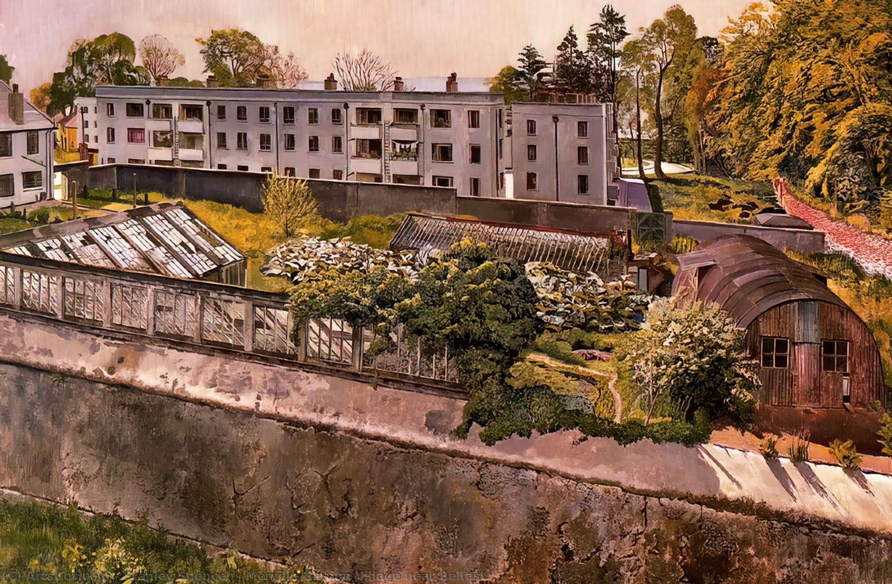 Merville Garden Village Near Belfast — Sir Stanley Spencer