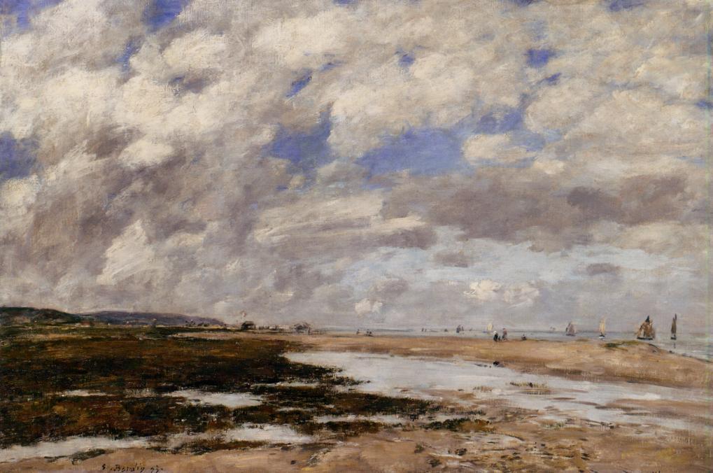 The Beach, Deauville — Eugène Louis Boudin
