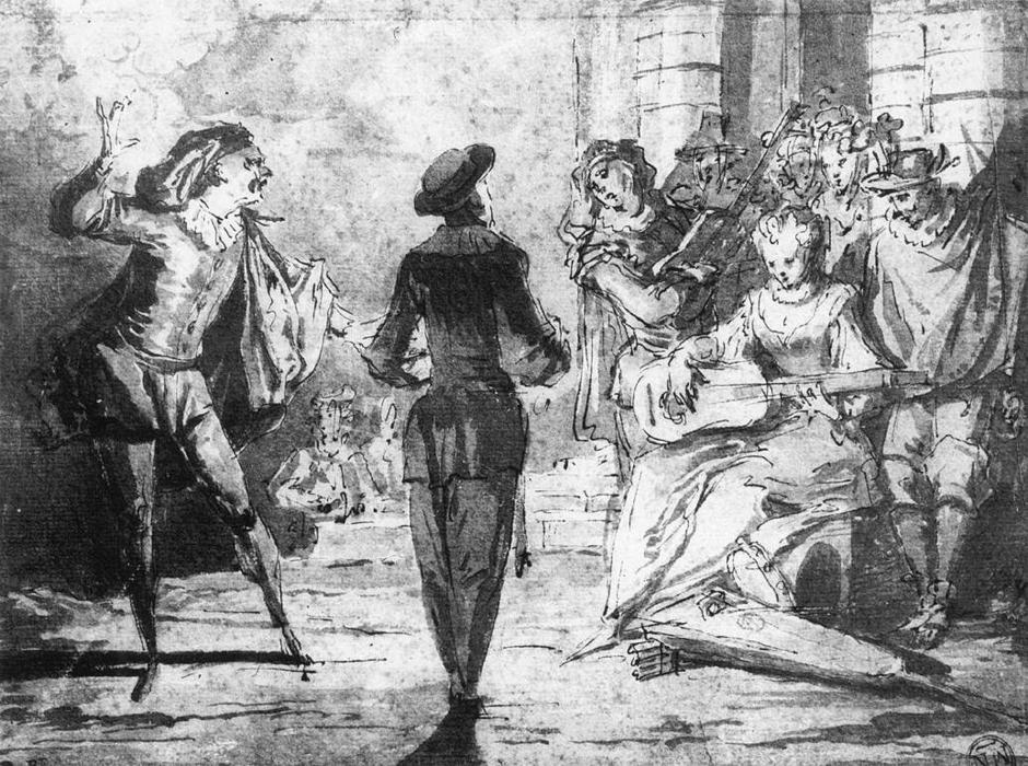 Italian Comedians — Claude Gillot