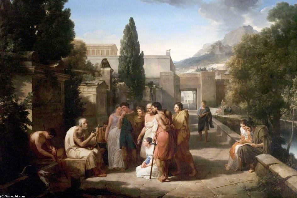 Homer Singing His Iliad At The Gate Of Athens — Guillaume Guillon Lethiere