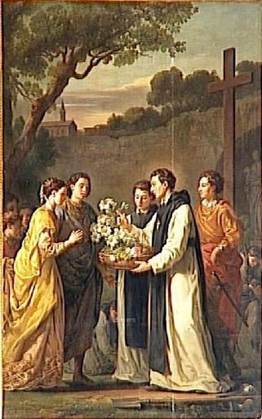 Saint Louis Et Marguerite De Provence Visitent Saint Thibaud — Joseph Marie Vien