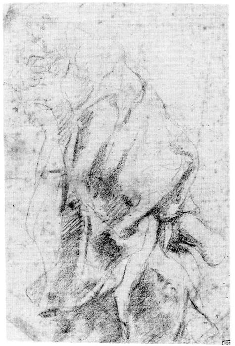 The Magdalen In The Act Of Embracing The Feet Of Crist — Antonio Allegri Da Correggio