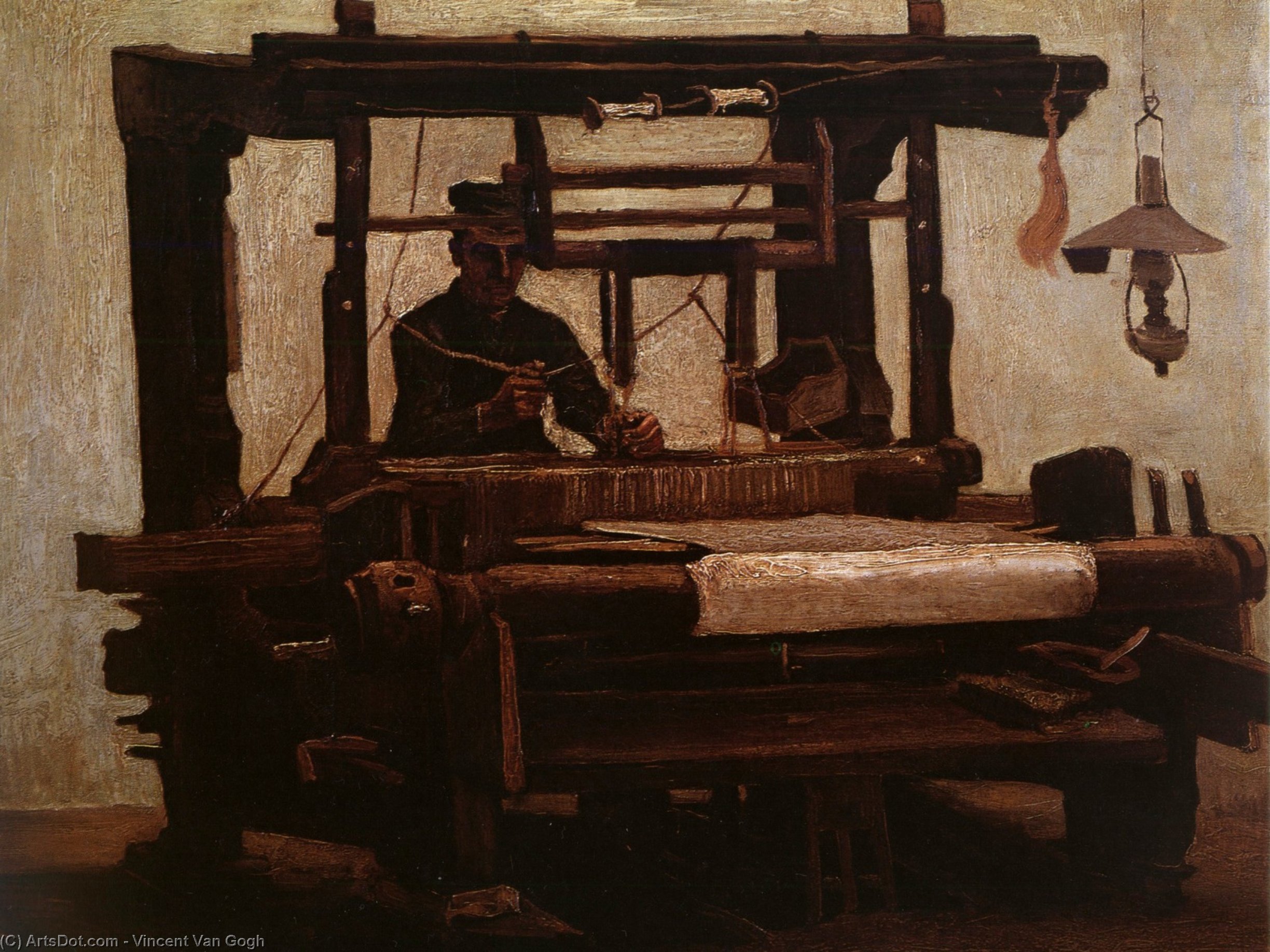 Weaver, Seen From The Front — Vincent Willem Van Gogh