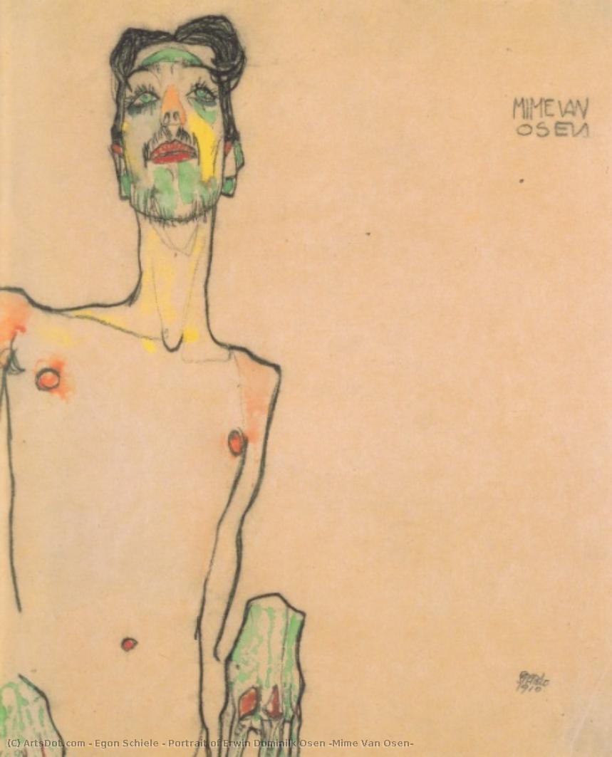 Portrait Of Erwin Dominilk Osen (mime Van Osen) — Egon Schiele