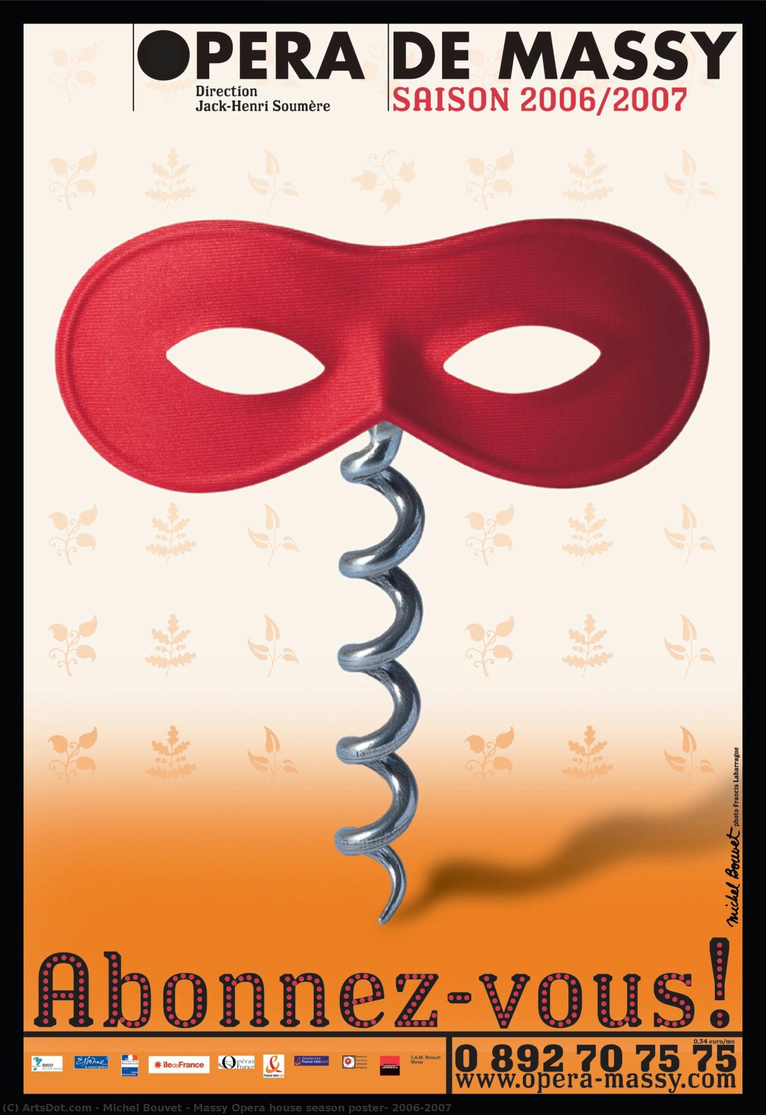 Massy Opera House Season Poster, 2006/2007 — Michel Bouvet