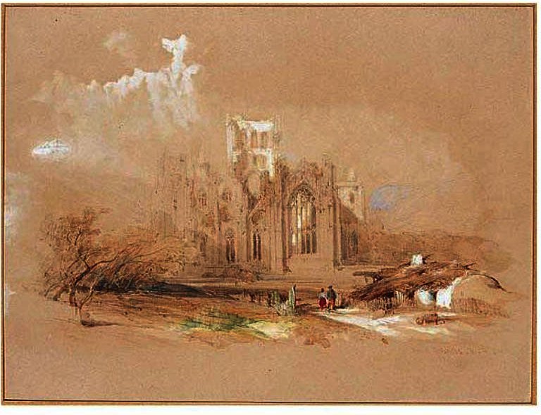 Melrose Abbey, Scotland — David Roberts