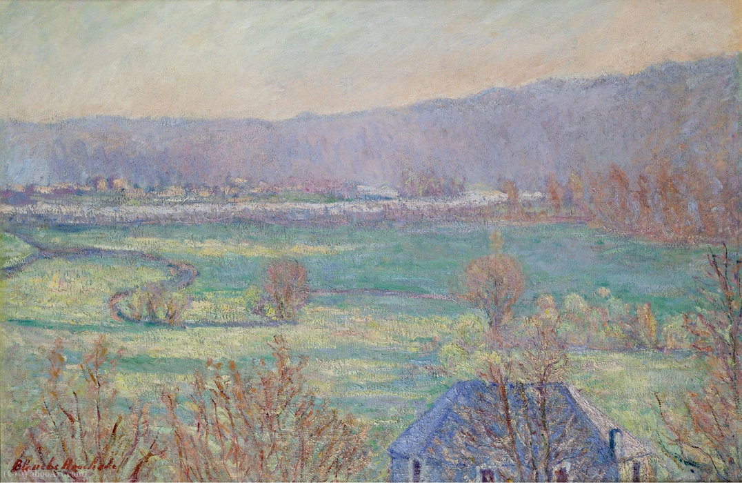 Blue House In The Outskirts Of Giverny — Blanche Hoschedé-monet
