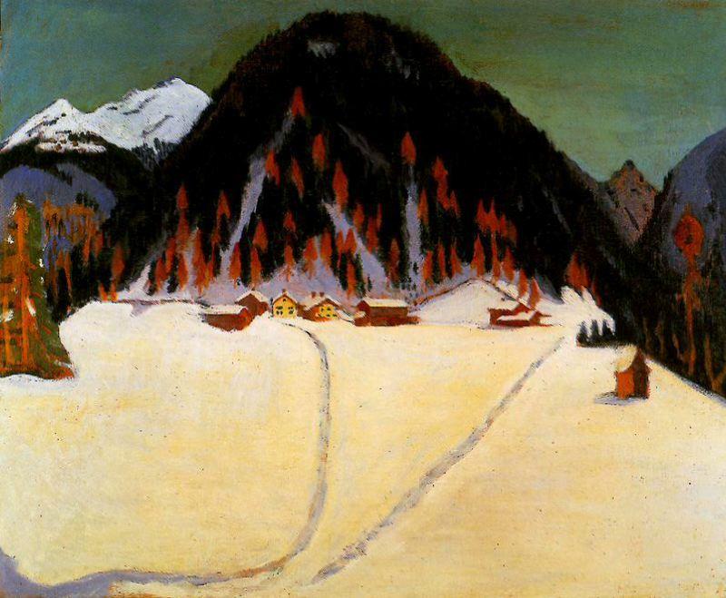 Junkerboden In Snow — Ernst Ludwig Kirchner