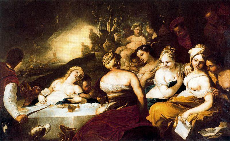 Banquet Of The Gods With Adonis — Luca Giordano