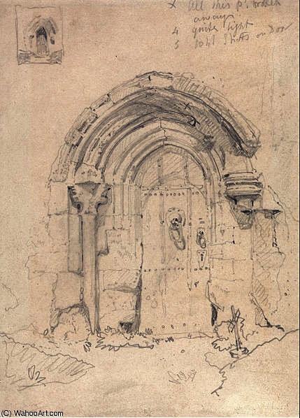 Porch Of The Church Of Stratton Saint Mary's, Norfolk — John Sell Cotman