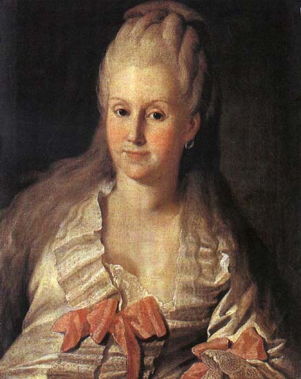 Portrait Of Anna Andreyevna Muravyova — Carl Ludwig Johann Christineck