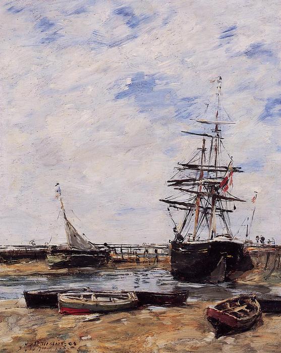 Trouville, Low Tide — Eugène Louis Boudin
