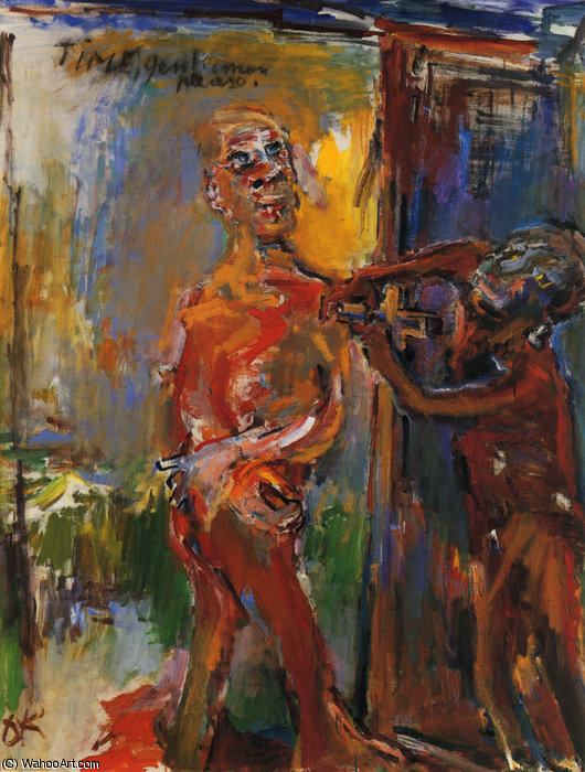 Time, Gentlemen Please, Huile Sur Toile, — Oskar Kokoschka