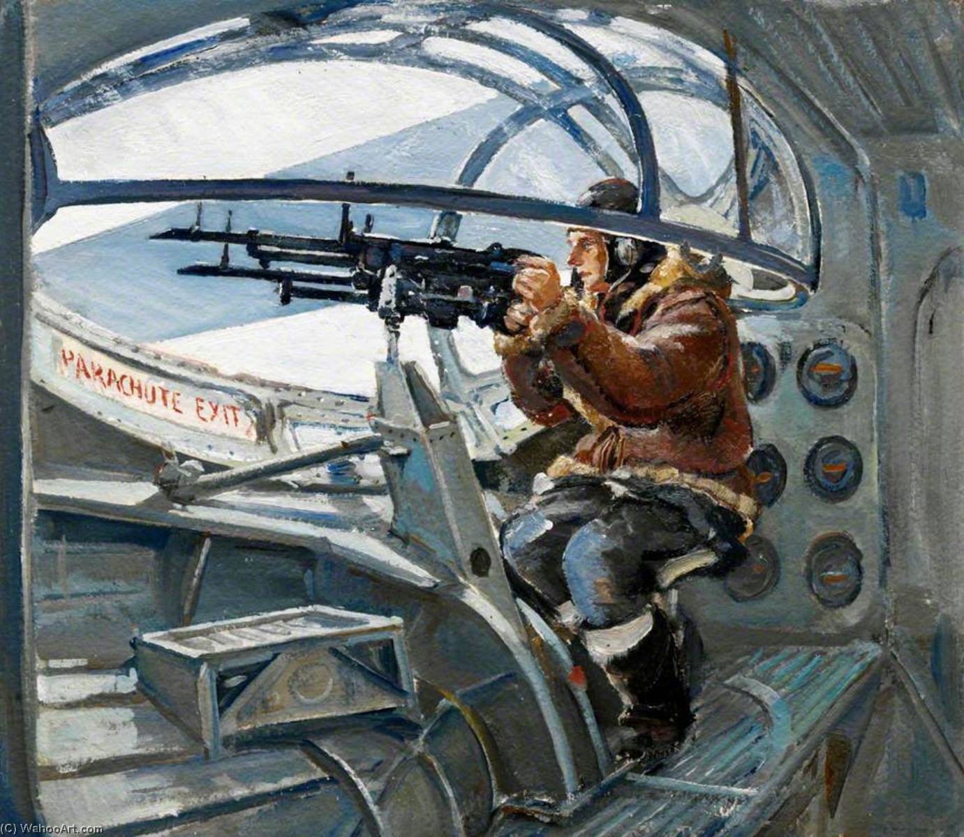 Air Gunner Prepared For Action — Charles Ernest Cundall