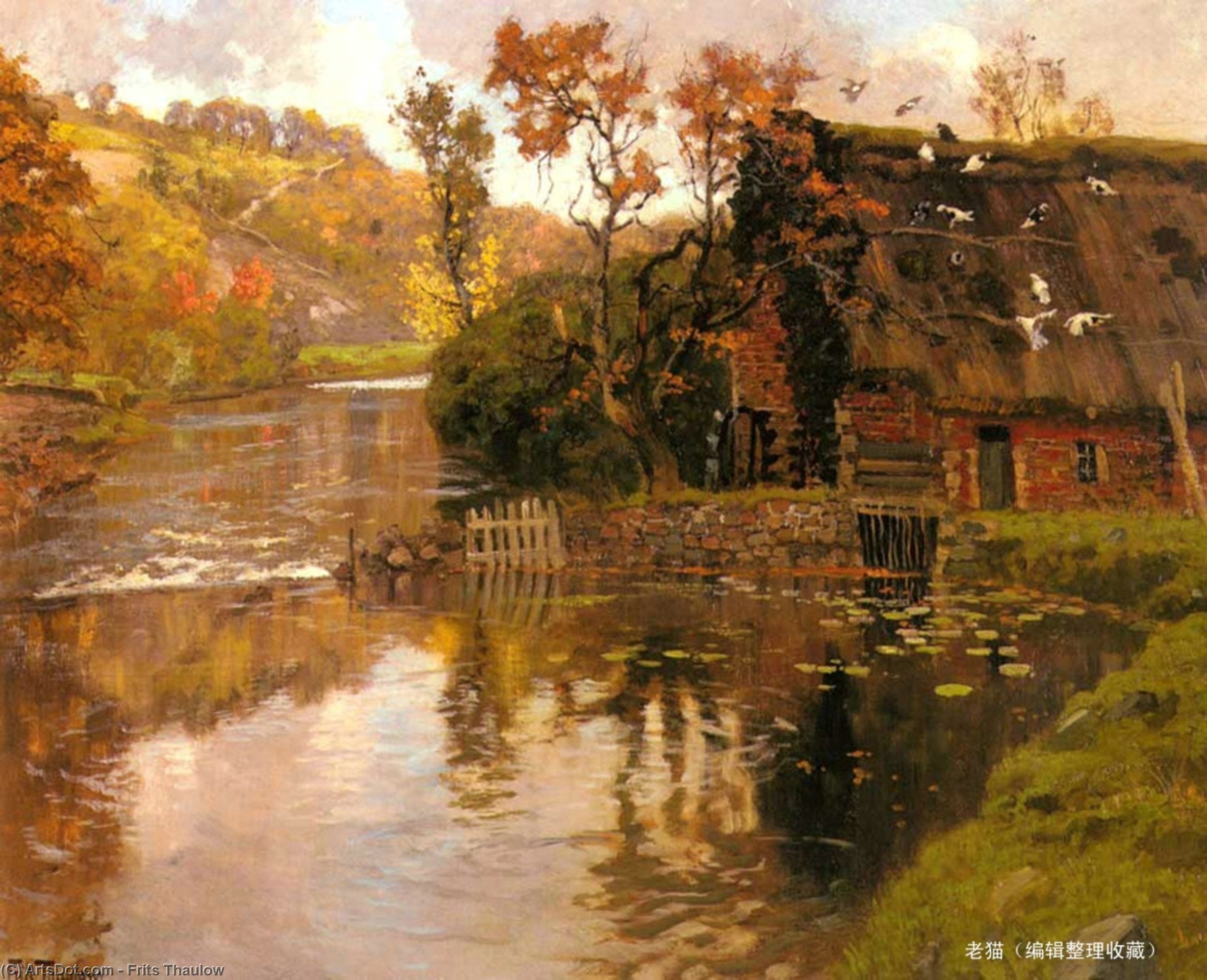 Cottage By A Stream — Frits Thaulow