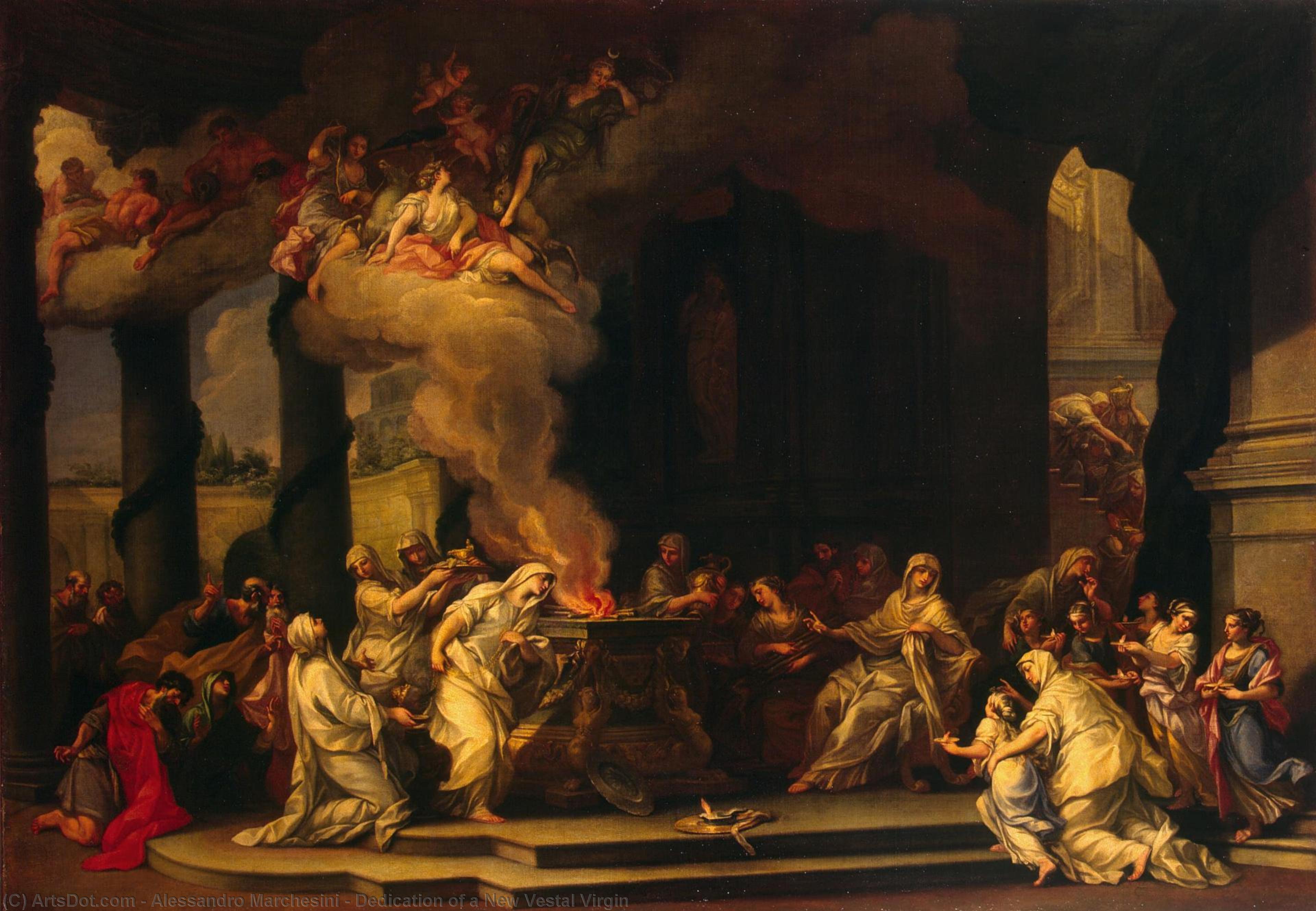 Dedication Of A New Vestal Virgin — Alessandro Marchesini