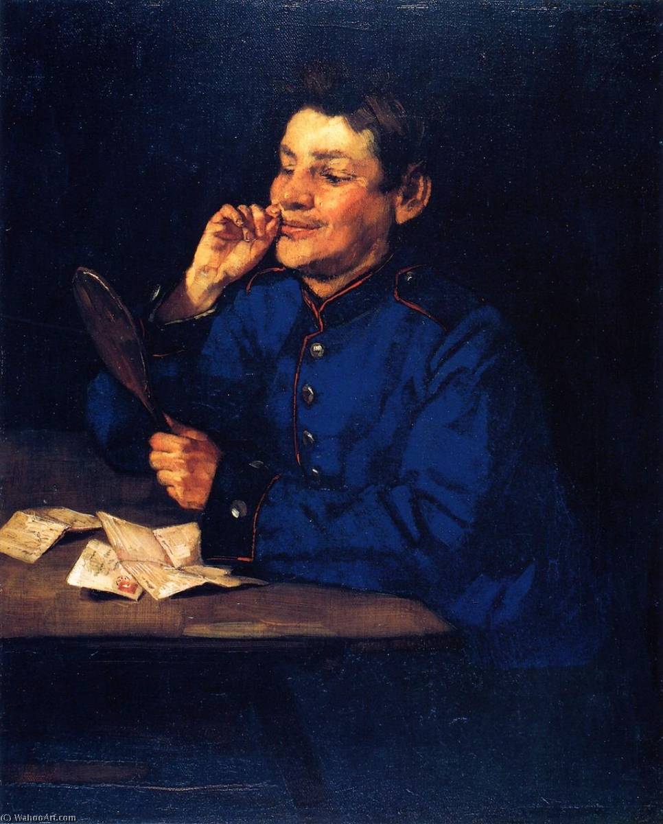 Gunner With Hand Mirror — Вильгельм Трюбнер