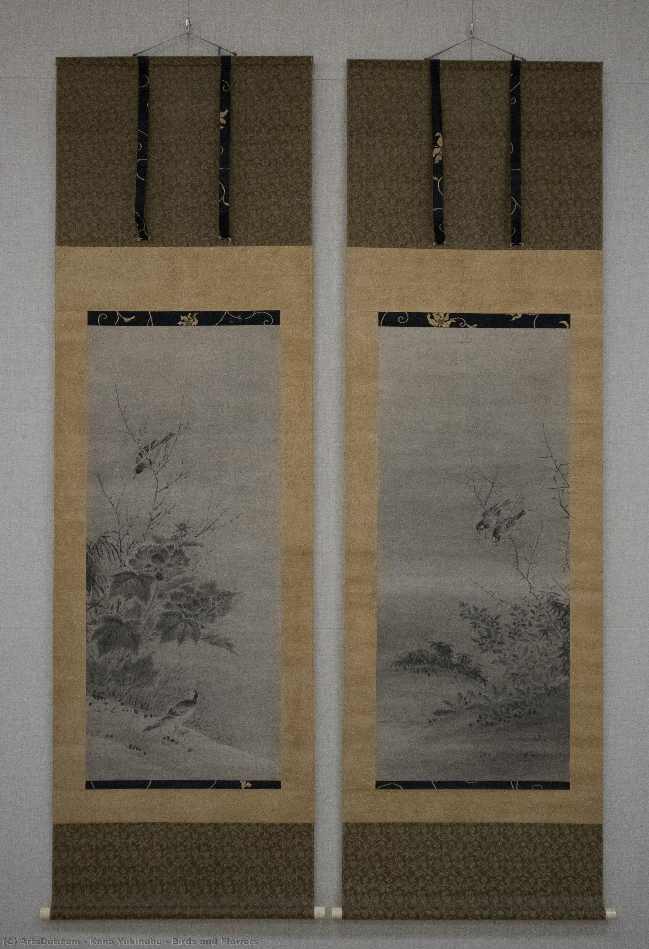 Birds And Flowers — Kano Yukinobu