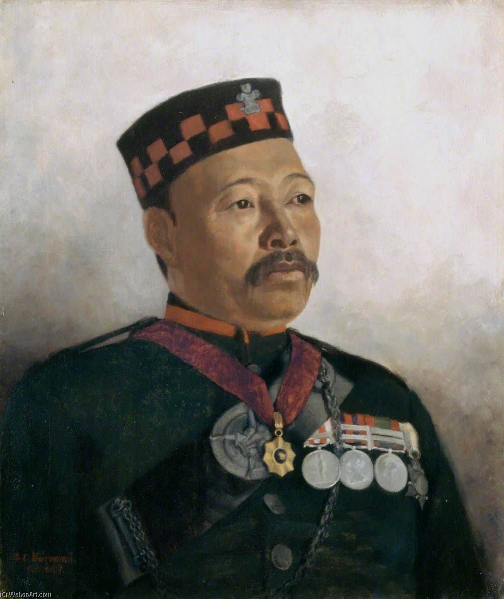 Subadar Major Judbhir Thapa, 2nd (prince Of Wales’s Own) Gurkha (rifle) Regiment (the Sirmoor Rifles) — Gertrude Ellen Burrard