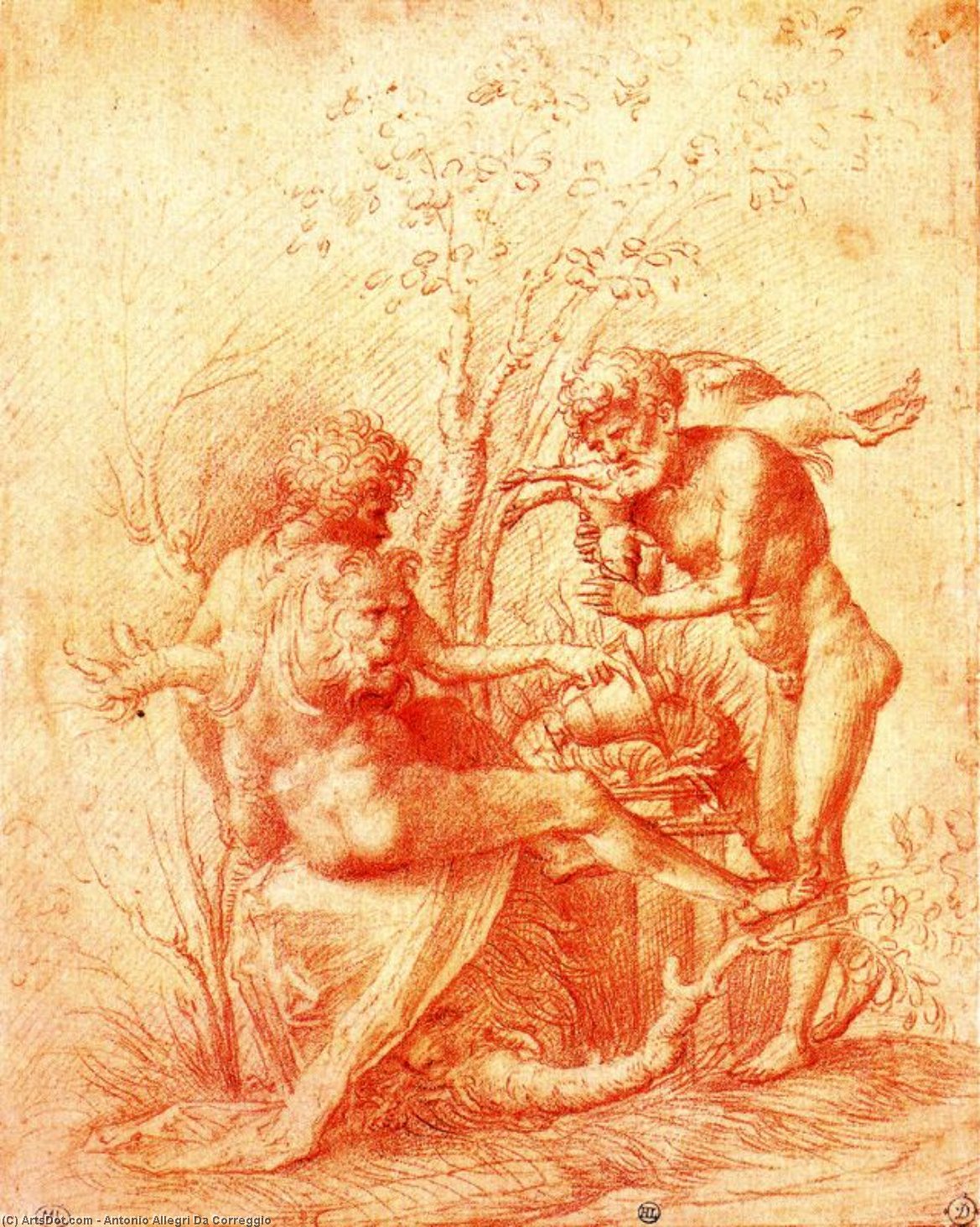 Molorchus Sacrifices A Victim To Hercules In Nemea — Antonio Allegri Da Correggio