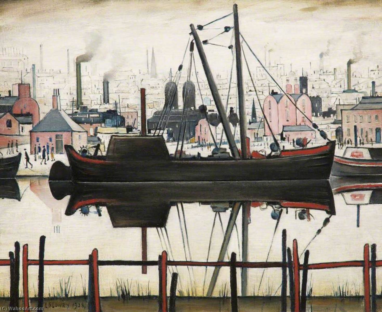The Coal Barge — Laurence Stephen Lowry