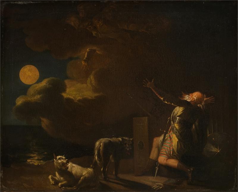 Fingal Sees The Ghosts Of His Forefathers By Moonlight — Nicolai Abraham Abildgaard