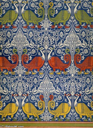 Example Of Printed Egyptian Fabric — Émile Prisse D'avennes