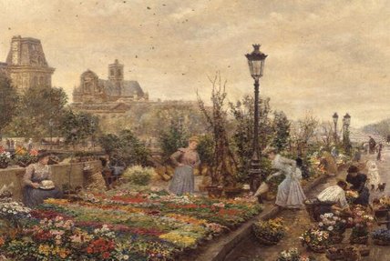 The Flower Market — Marie Francois Firmin-girard
