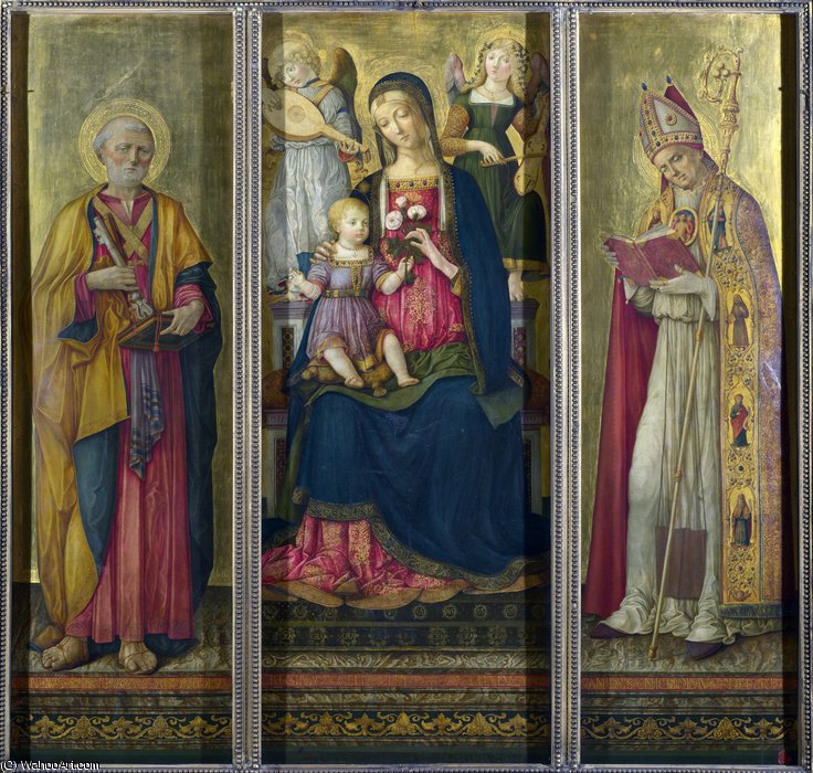 The Virgin And Child With Saints — Benvenuto Di Giovanni Di Meo Del Guasta