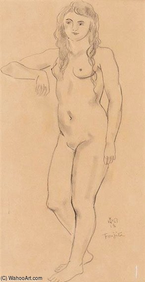 Femme Nue Accoudée — Léonard Tsuguharu Foujita