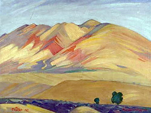 Near Dvin — Martiros Sarian