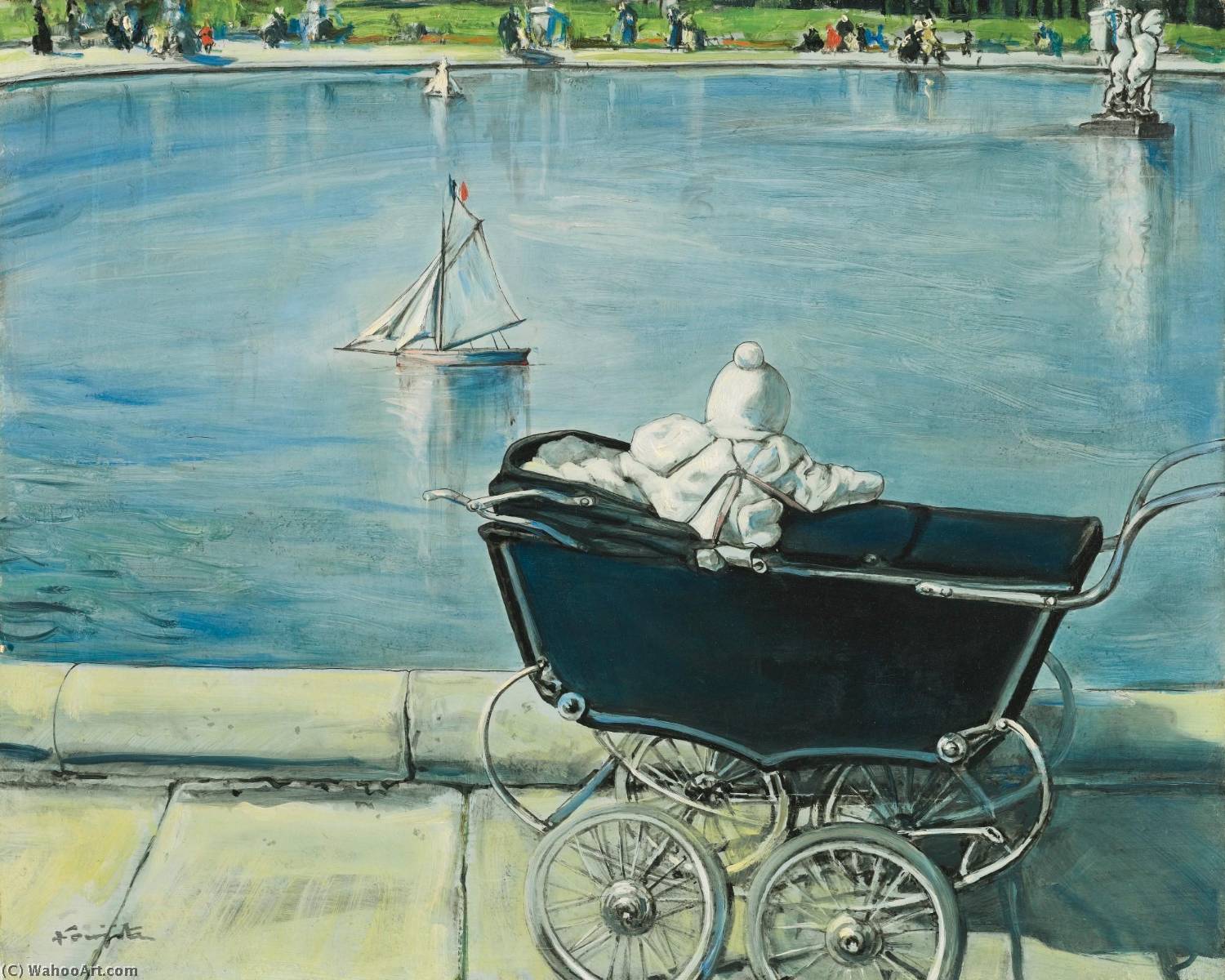 Bassin De Luxembourg, Paris — Léonard Tsuguharu Foujita