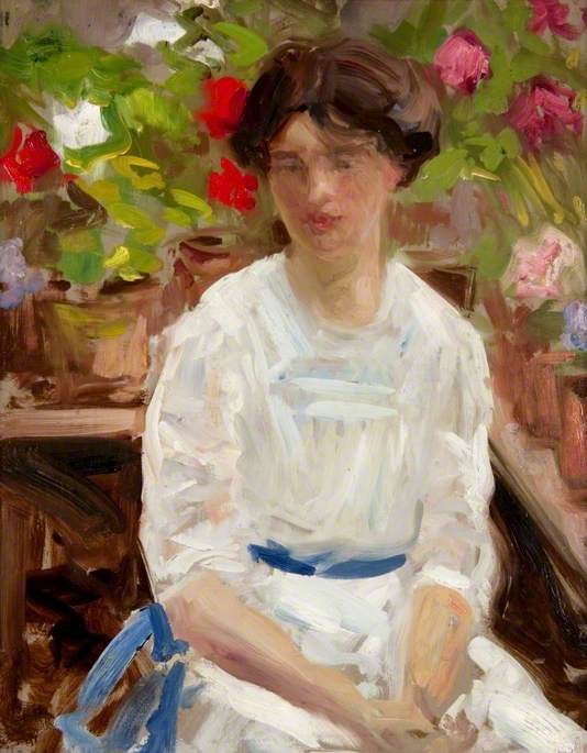 Lady In White — Francis Campbell Bolleau Cadell