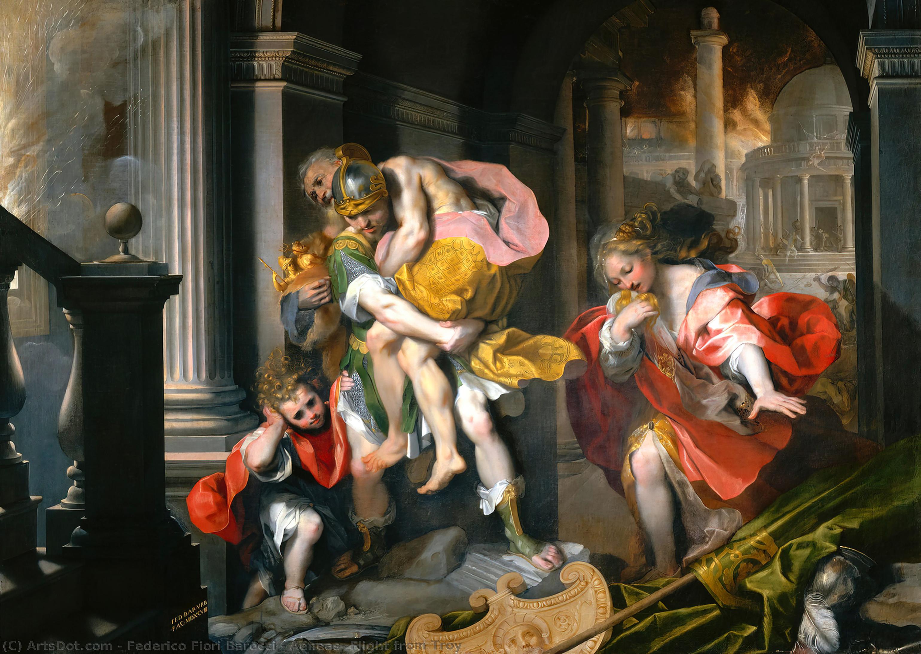 Aeneas' Flight From Troy — Federico Fiori Barocci