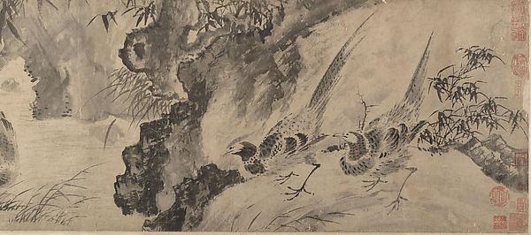 Marsh Scene With Birds — Shen Zhou