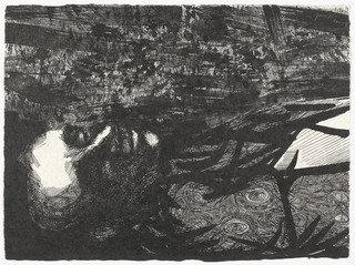 Dead Poet (plate, Folio 7) From Oda A Lorca — Antonio Frasconi