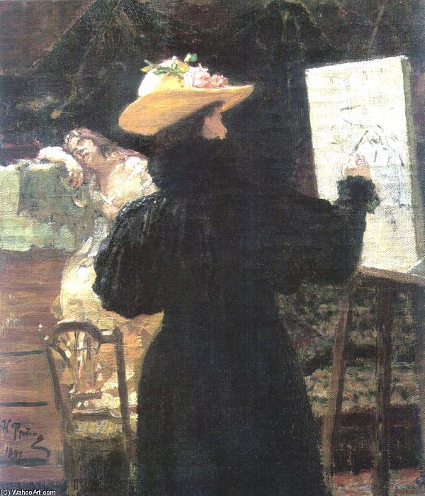 Retrato De Vera Repina, La Hija Del Artista. — Ilya Yefímovich Repin
