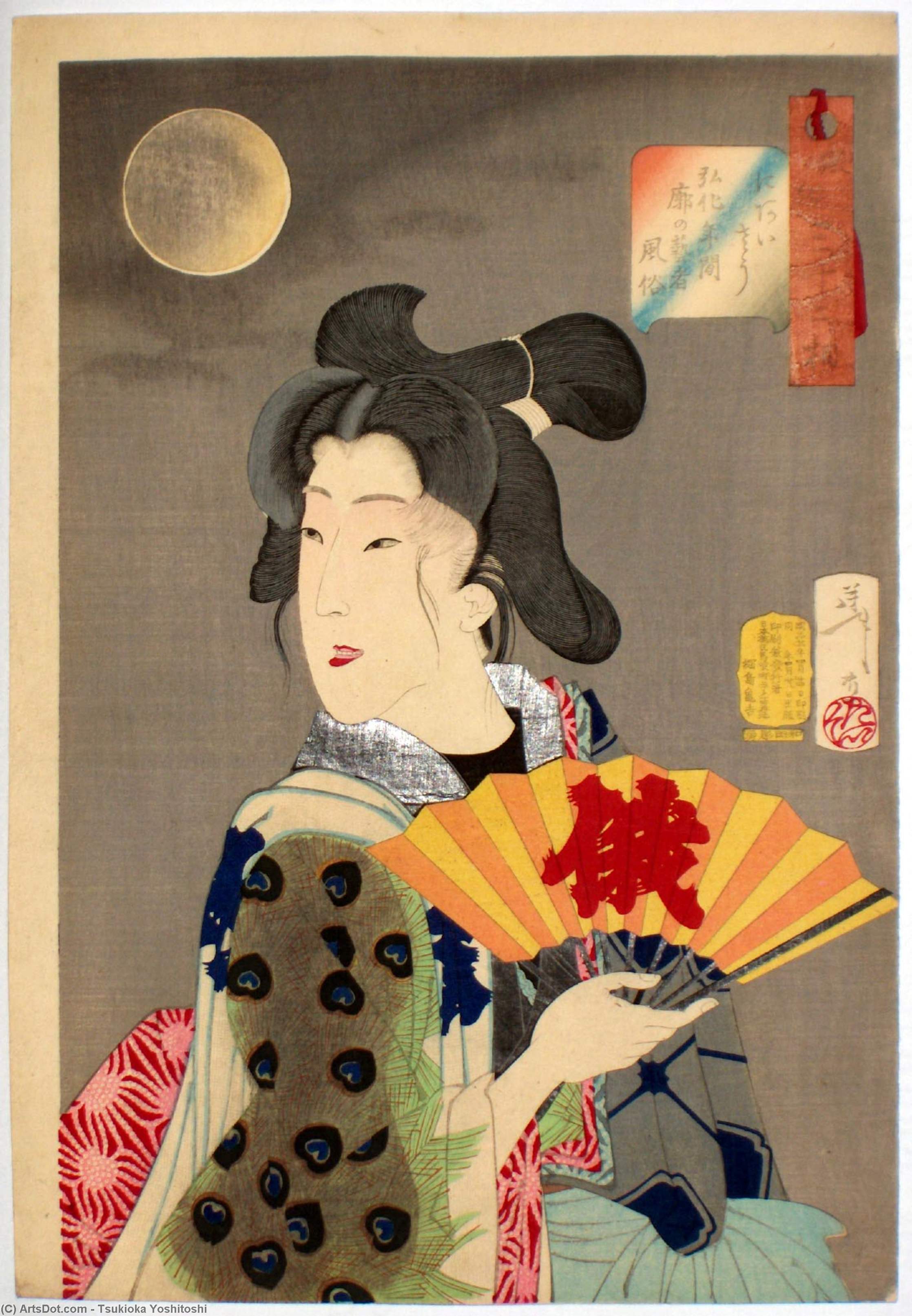 The Appearance Of A Brothel Geisha Of The Koka Era — Tsukioka Yoshitoshi