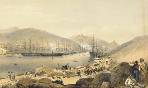 Balaklava Harbour Scene — William Simpson