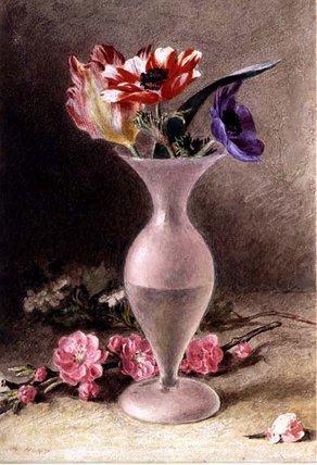 Glass Vase And Flowers — William Henry Hunt