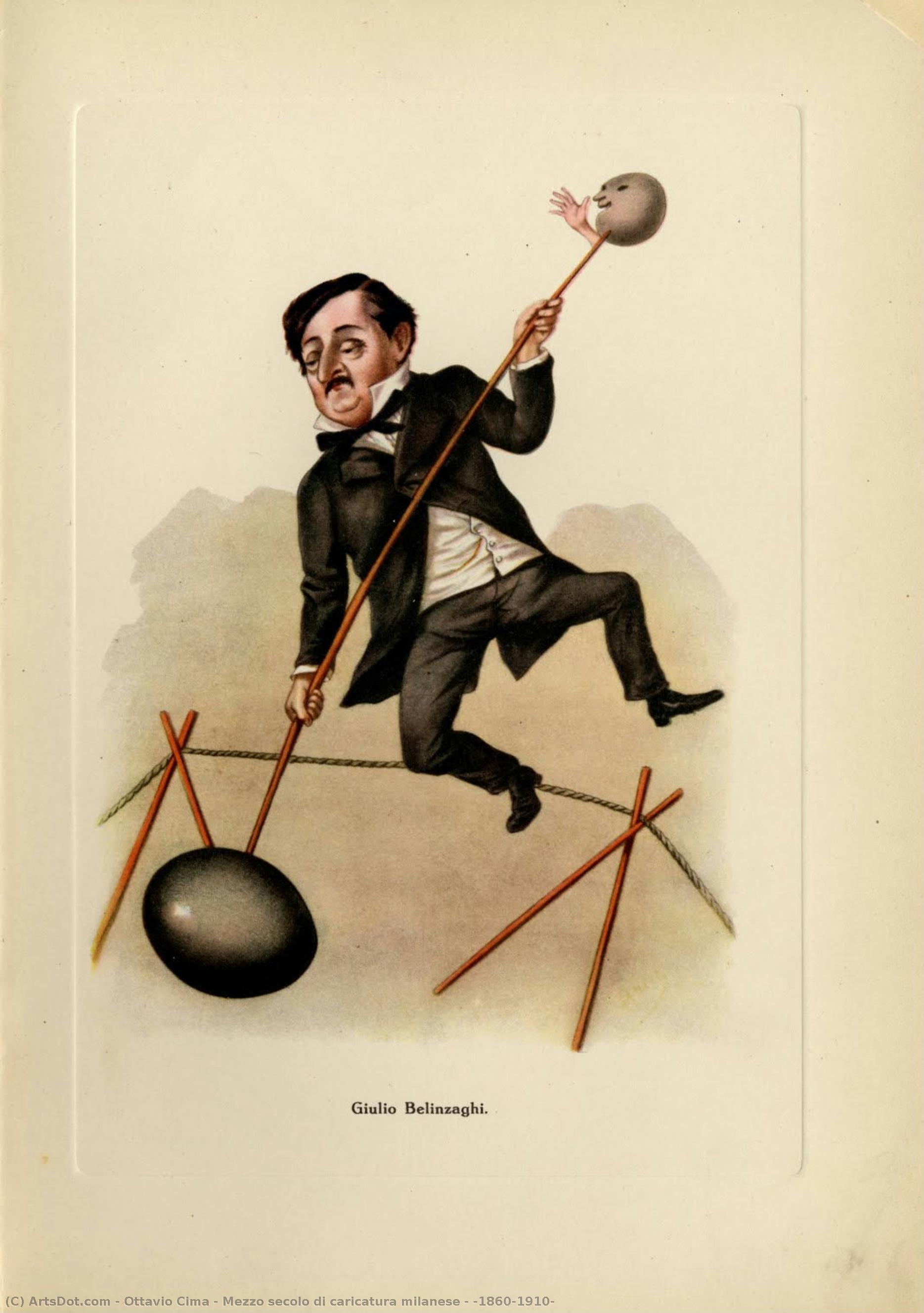 Mezzo Secolo Di Caricatura Milanese : (1860-1910) — Ottavio Cima