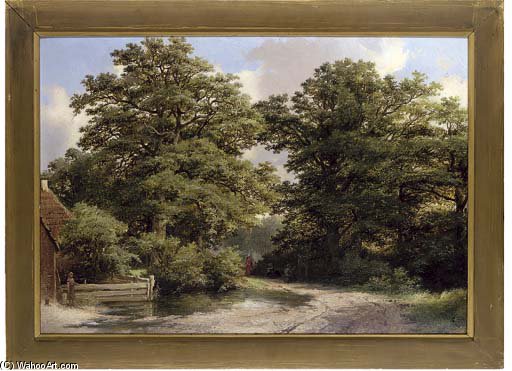 Figures On A Beaten Track, Summer — Marinus Adrianus Koekkoek